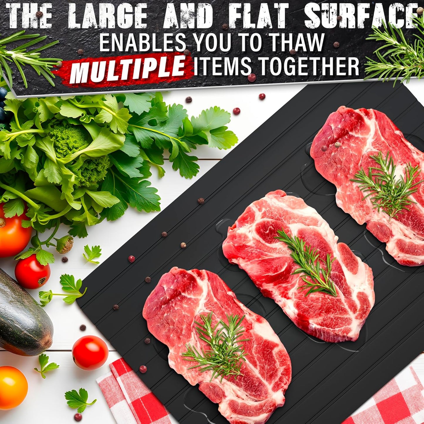 Defrosting Tray for Frozen Meat Rapid and Safer